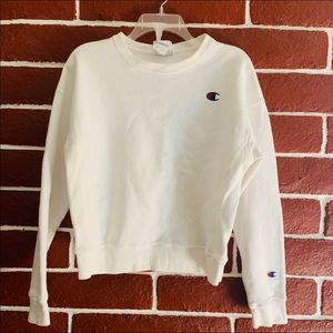 Champion Reverse Weave Crew Neck White